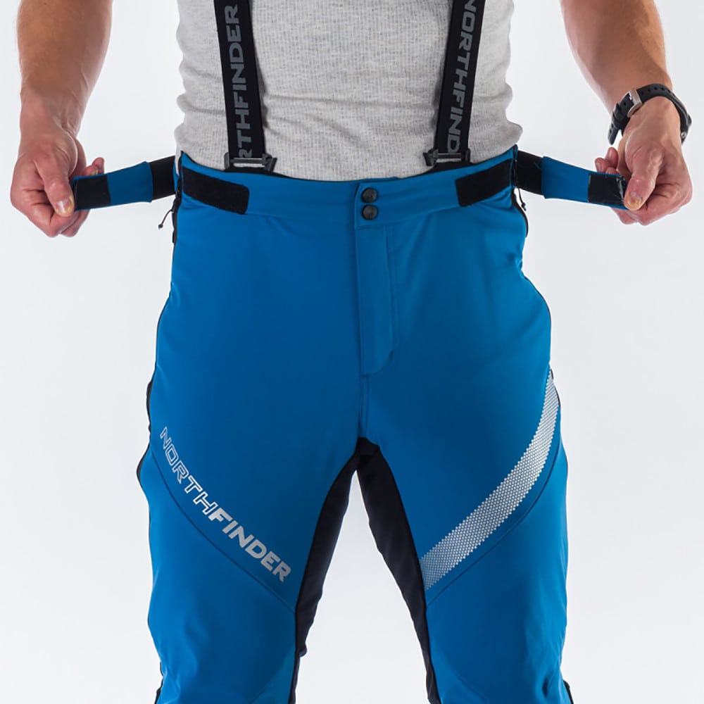 Softshellové nohavice NORTHFINDER Kotliska Blue - Nohavice na bežky a skialp - 7