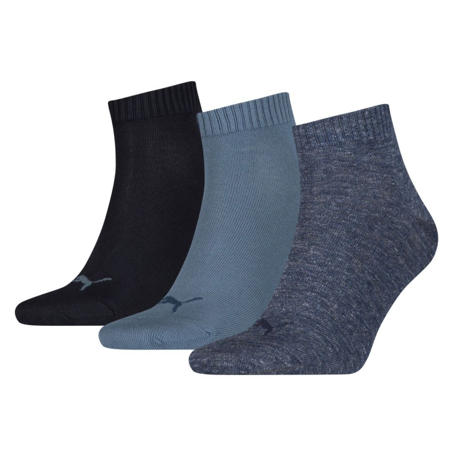 Ponožky PUMA Quarter 3-pack Denim - Ponožky - nízke - 1