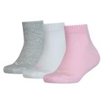 Ponožky PUMA Kids Quarter 3-Pack Pink/Grey