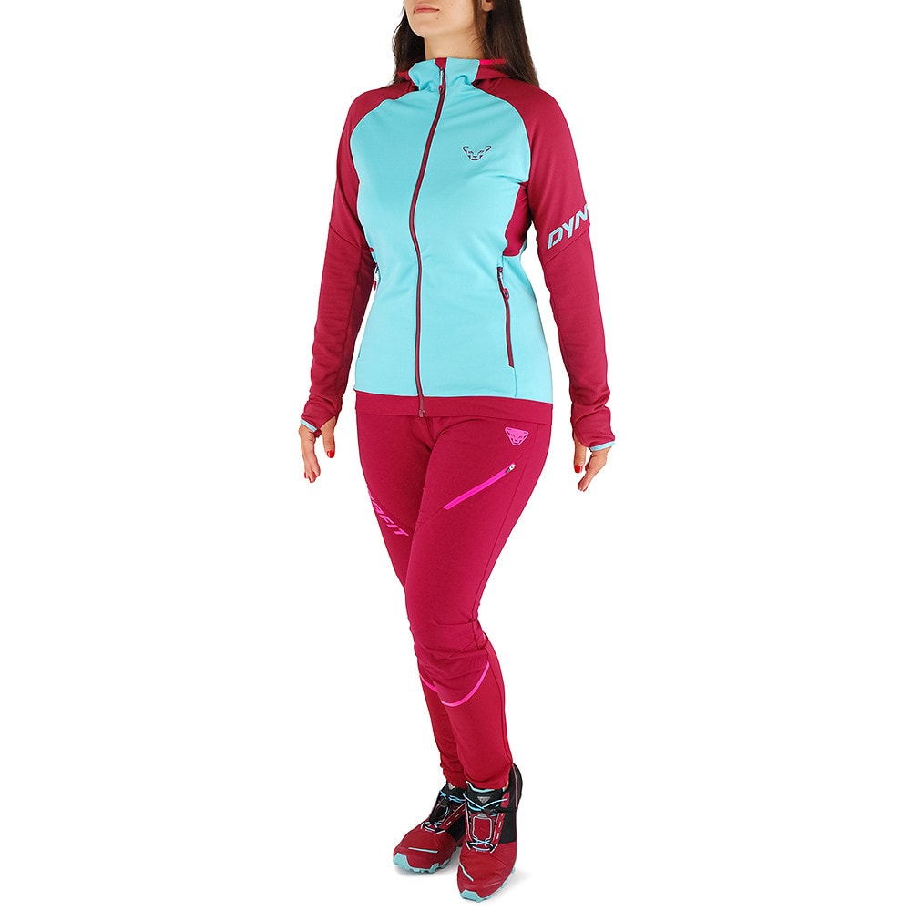 Mikina DYNAFIT Transalper Polartec Hooded Jacket W Beet Red - Mikiny s kapucňou - 2