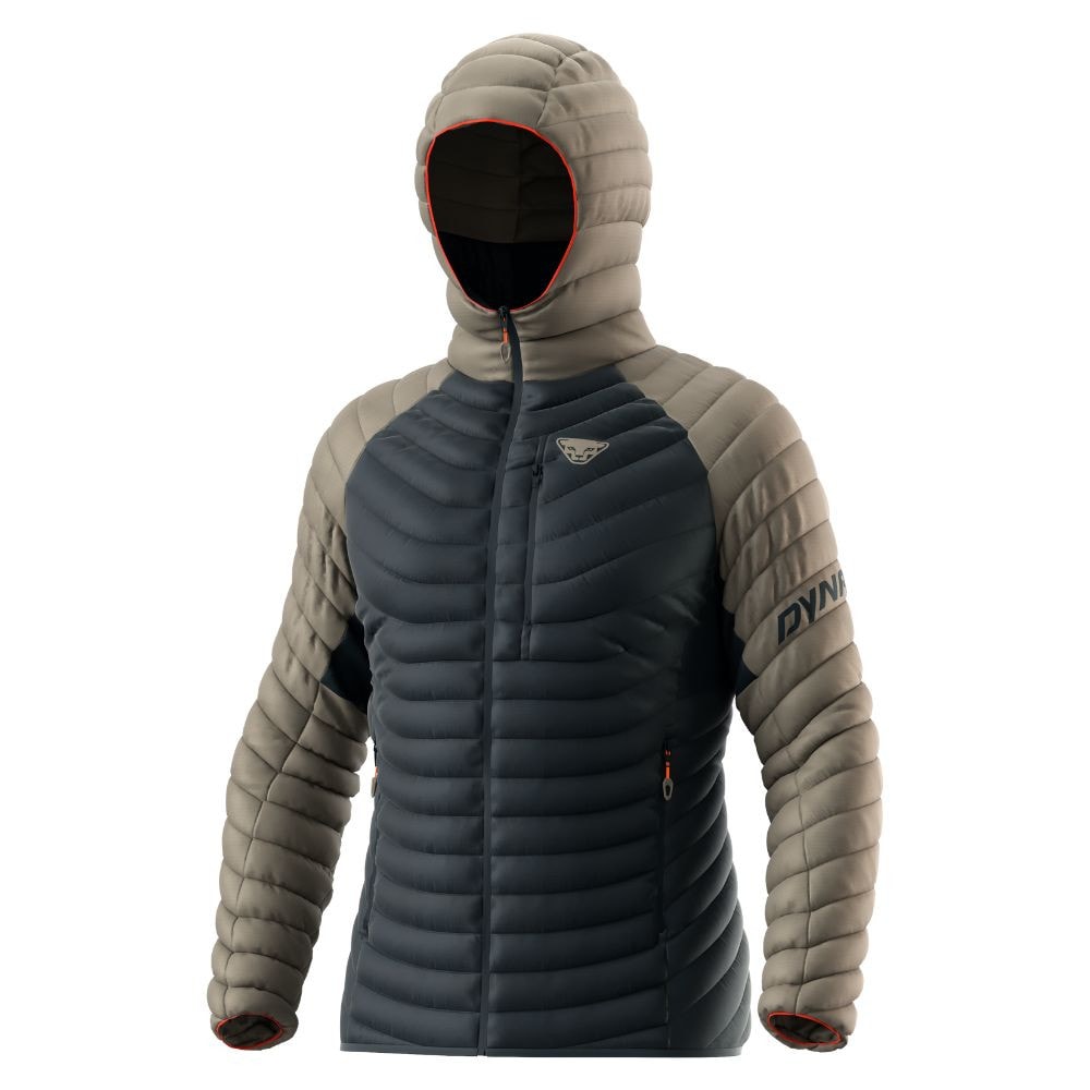 Bunda DYNAFIT Radical Down RDS Hooded Jacket M Rock Khaki - Bundy na bežky a skialp - 4