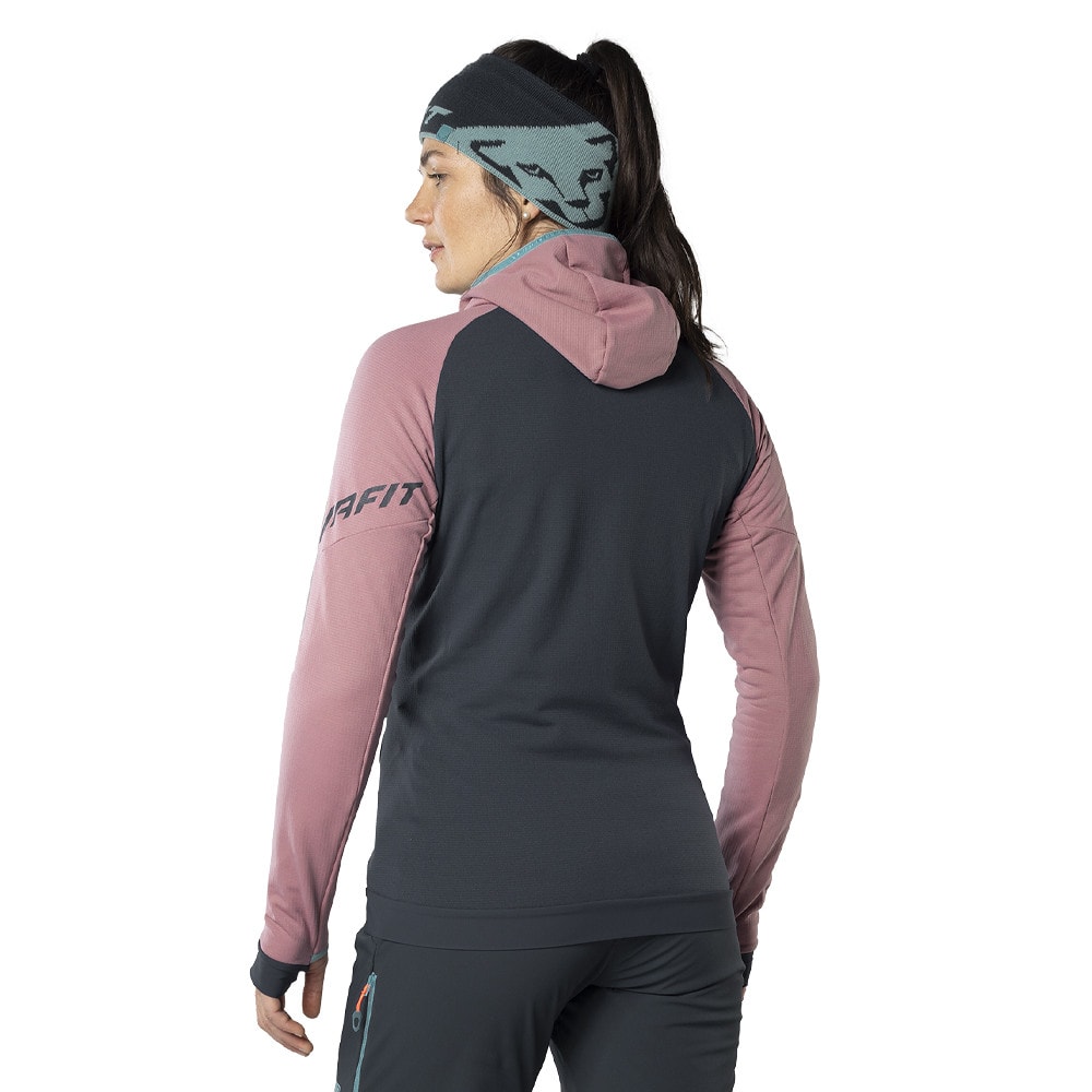 Mikina DYNAFIT Radical Polartec® Hooded Jacket W Mokarosa - Mikiny s kapucňou - 2