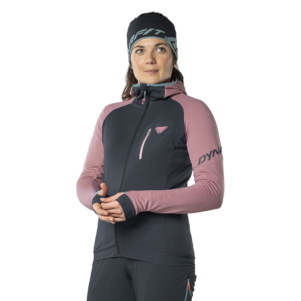 Mikina DYNAFIT Radical Polartec® Hooded Jacket W Mokarosa - Mikiny s kapucňou - 3