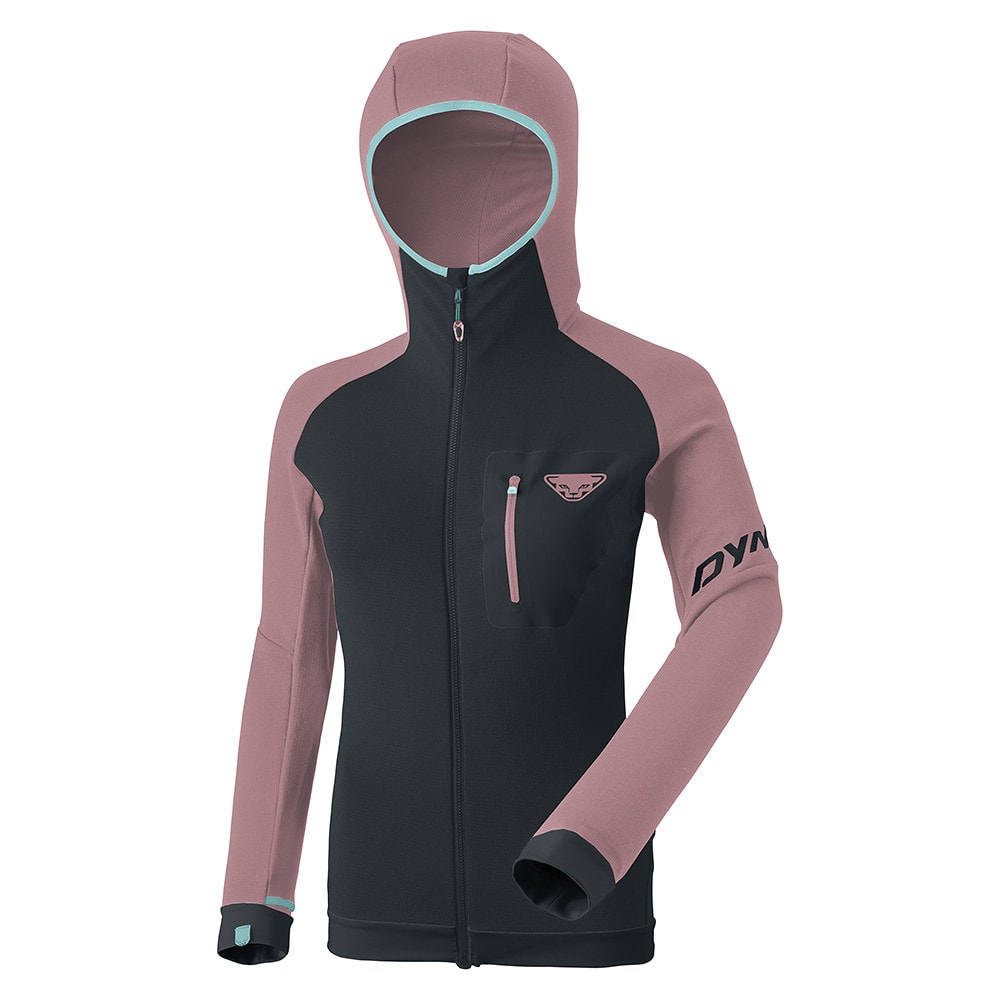 Mikina DYNAFIT Radical Polartec® Hooded Jacket W Mokarosa - Mikiny s kapucňou - 1