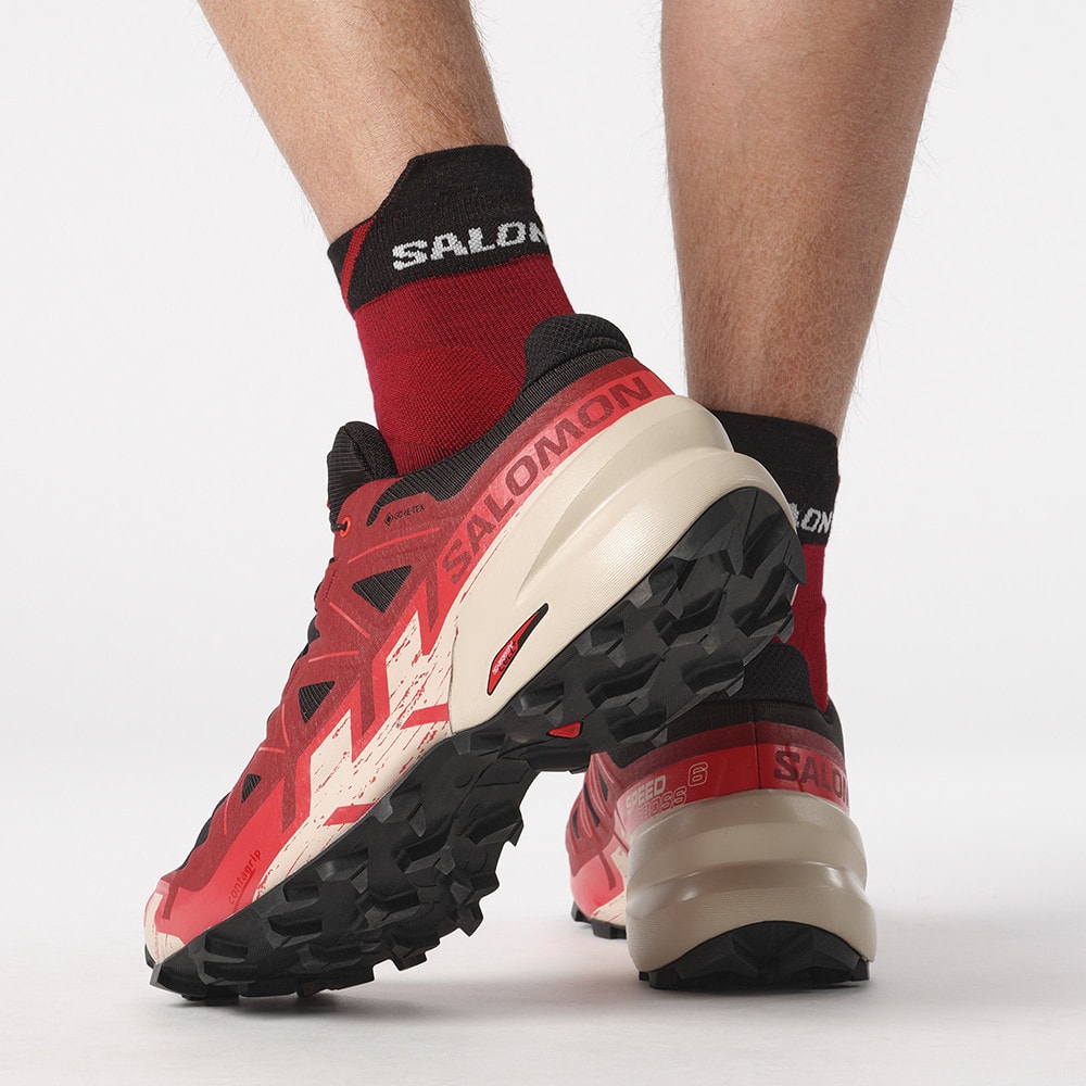Obuv SALOMON Speedcross 6 GTX Black/Red Dahlia - Športová obuv - 8