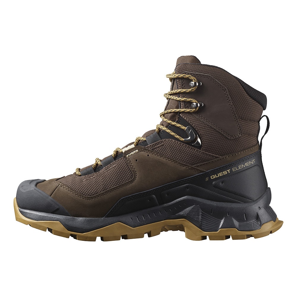 Turistická obuv SALOMON Quest Element GTX Delicioso/Black/Dull Gold - Turistická obuv - 3