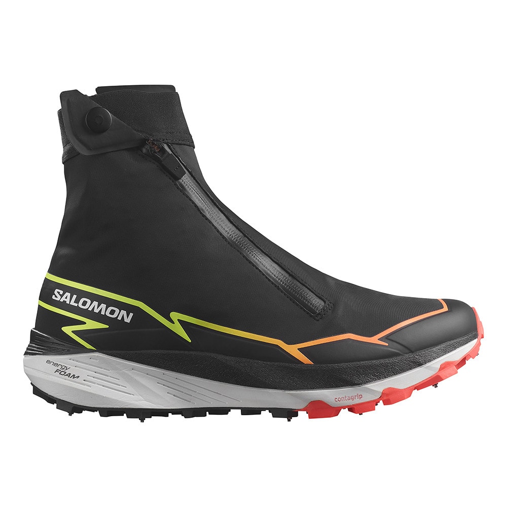 Zimná obuv SALOMON Winter Cross Spike Black/Coral/Yellow - Zimná obuv - 2