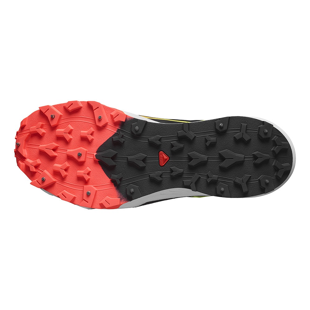 Zimná obuv SALOMON Winter Cross Spike Black/Coral/Yellow - Zimná obuv - 6