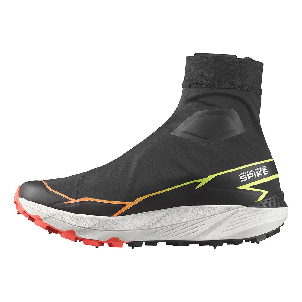 Zimná obuv SALOMON Winter Cross Spike Black/Coral/Yellow - Zimná obuv - 3