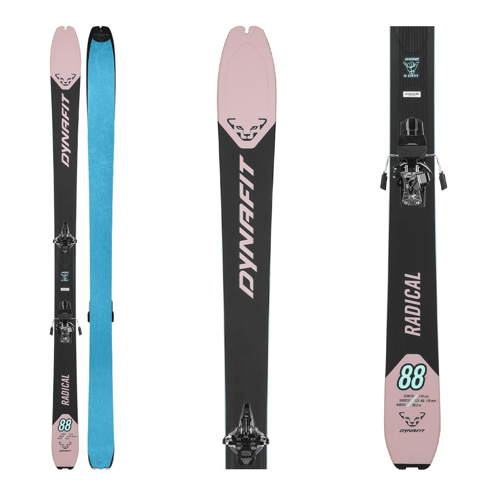 Skialpový set DYNAFIT Radical 88 W Mokarosa s viazaním Radical a pásmi Speedskin - Skialp sety -Dámske - 2