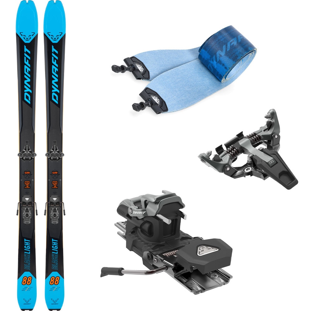 Skialpový set DYNAFIT Blacklight 88 Frost s viazaním Blacklight Long Travel a pásmi Speedskin - Skialp sety -Unisex - 1