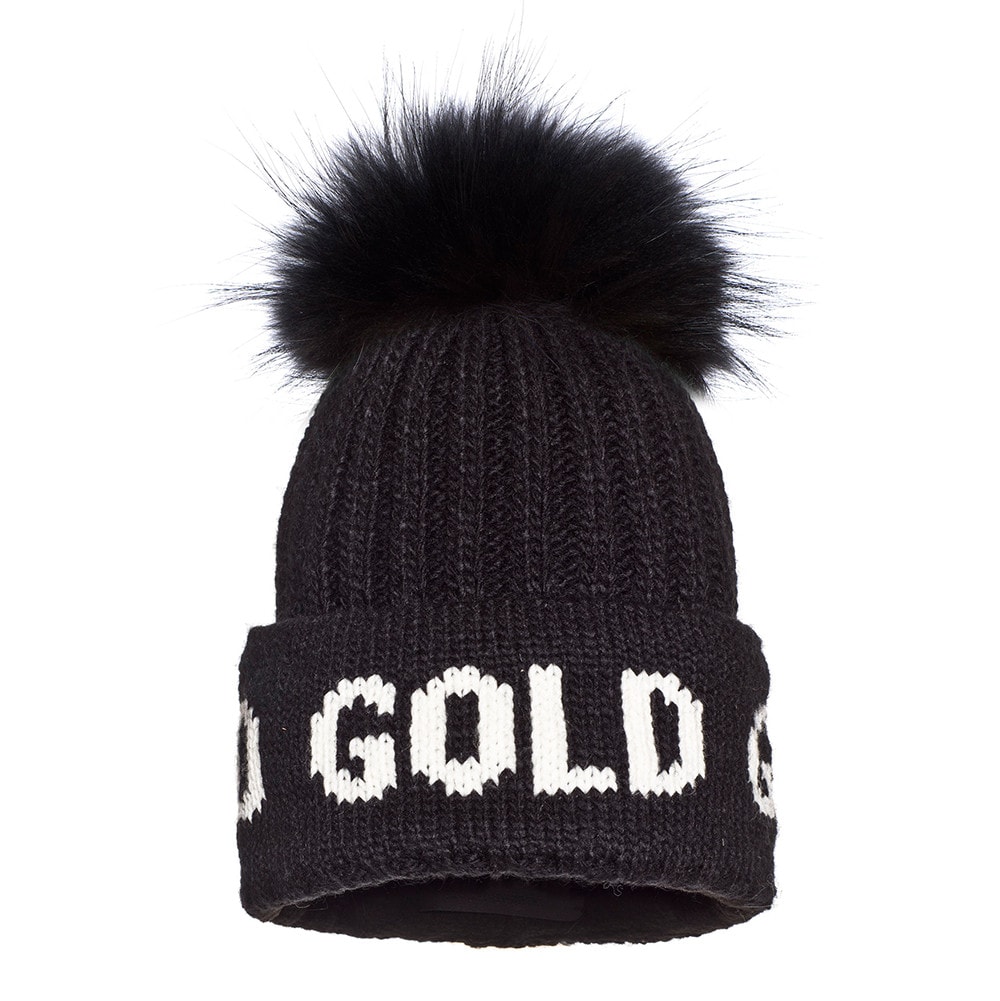 Čiapka GOLDBERGH Hodd Real Pom Black - Čiapky - 1
