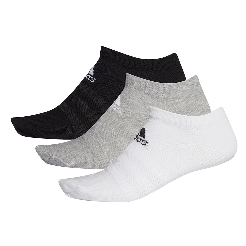 Ponožky ADIDAS Light Low 3 Pack Grey/White/Black - Ponožky - nízke - 1