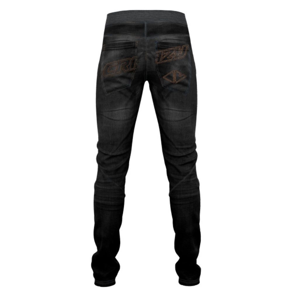 Nohavice CRAZY Pant Delay Man Jeans-Black - Zateplené nohavice - 2