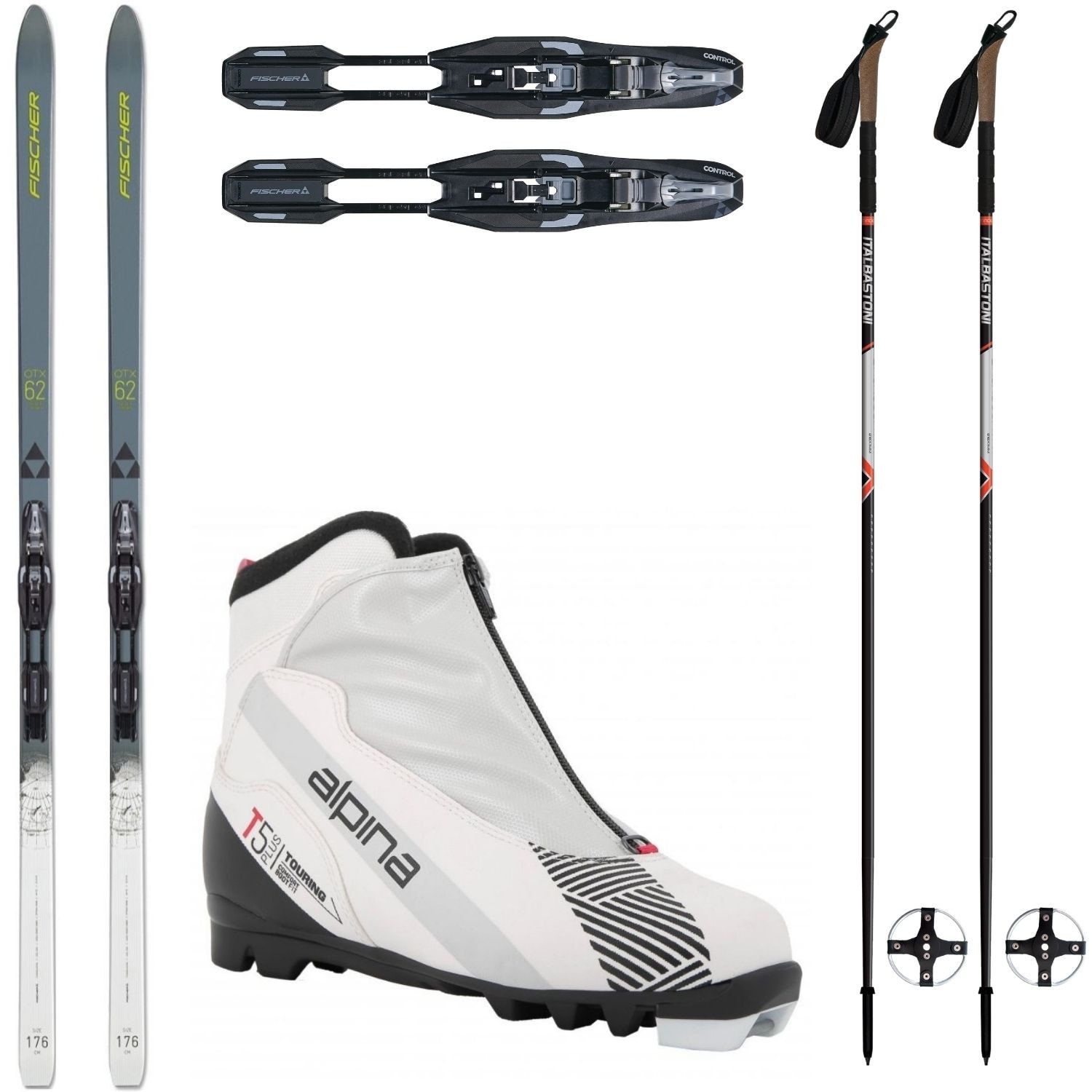 Backcountry set FISCHER Spider 62 Crown + obuv Alpina T5 W + palice - Backcountry sety - 1