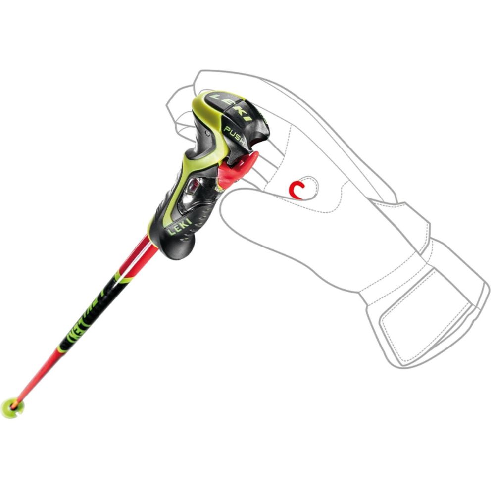 Lyžiarske palice LEKI WCR TBS SL 3D Red - Pánske palice - 3