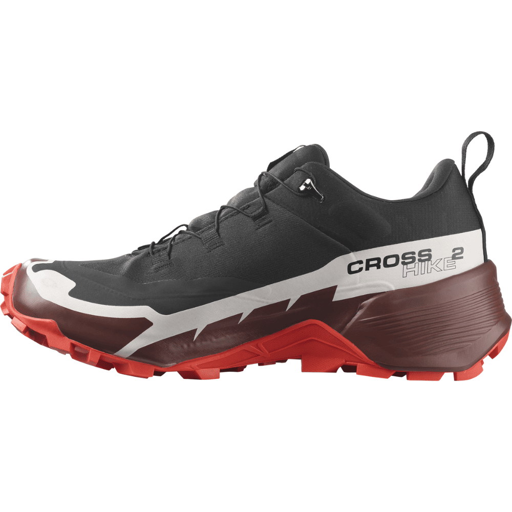 Topánky SALOMON Cross Hike GTX 2 Black/Fiery Red - Turistická obuv - 4