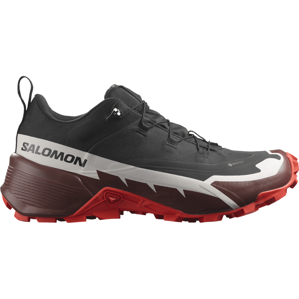 Topánky SALOMON Cross Hike GTX 2 Black/Fiery Red - Turistická obuv - 1