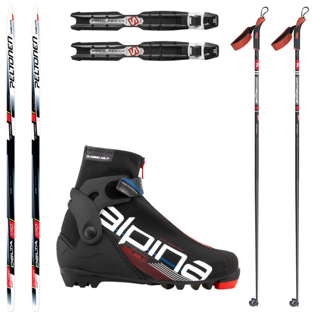 Bežkový set PELTONEN Delta (BEZ ŠUPÍN) s viazaním + obuv Alpina T Classic + palice - Dámske sety - 1