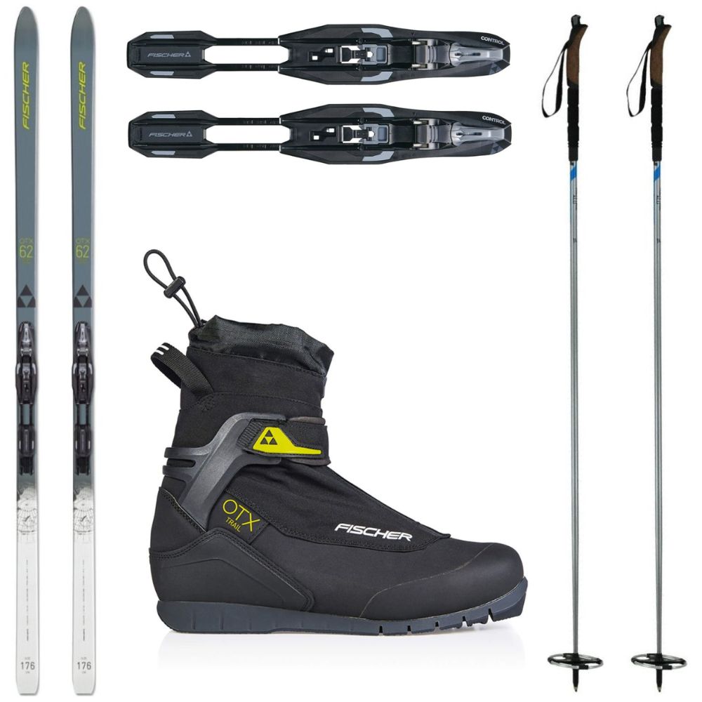 Bežkový set FISCHER Spider 62 Crown + obuv Fischer OTX + palice - Pánske sety - 1