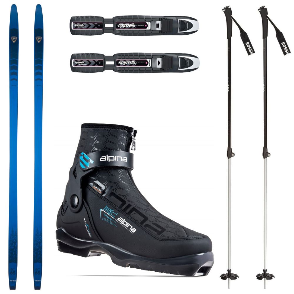 Backcountry set ROSSIGNOL BC 65 Positrack s viazaním + topánky Alpina + palice - Backcountry sety - 1