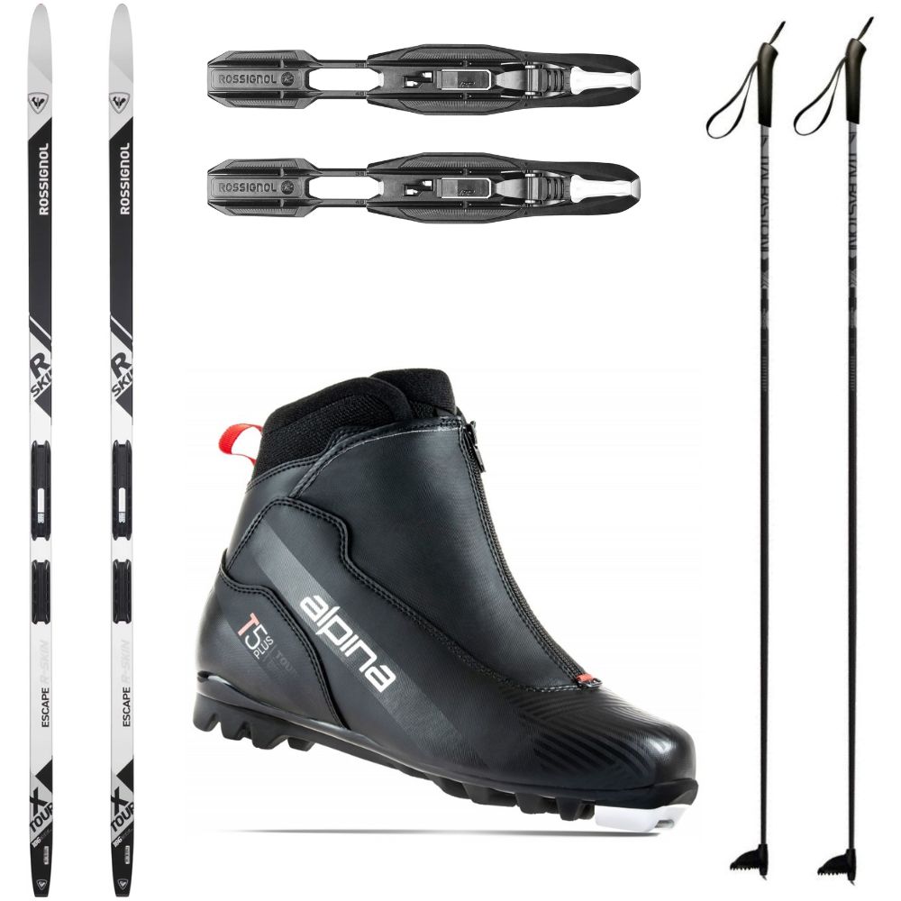Bežkový set ROSSIGNOL X-Tour Escape R-Skin IFP s viazaním + topánky Alpina T5 + palice - Pánske sety - 1