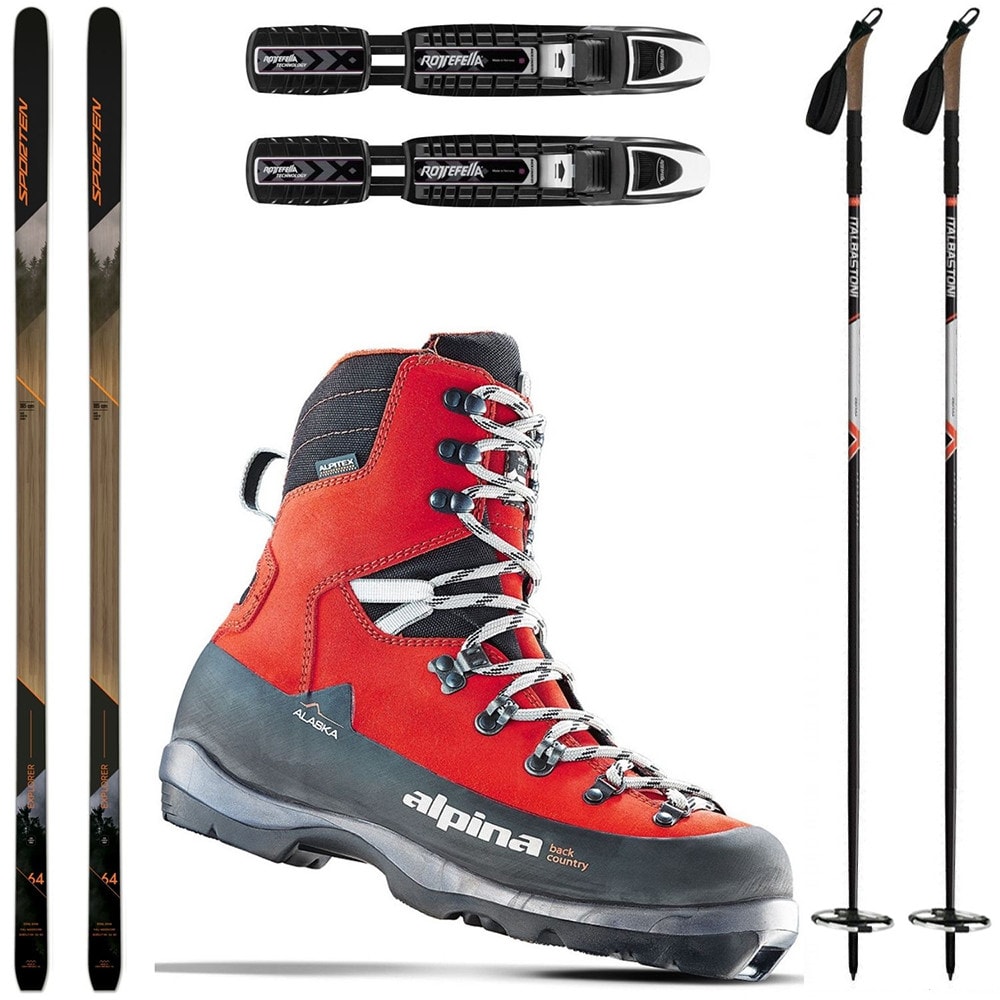 Backcountry set SPORTEN Explorer MgE s viazaním BC + topánky Alpina Alaska + palice - Backcountry sety - 1