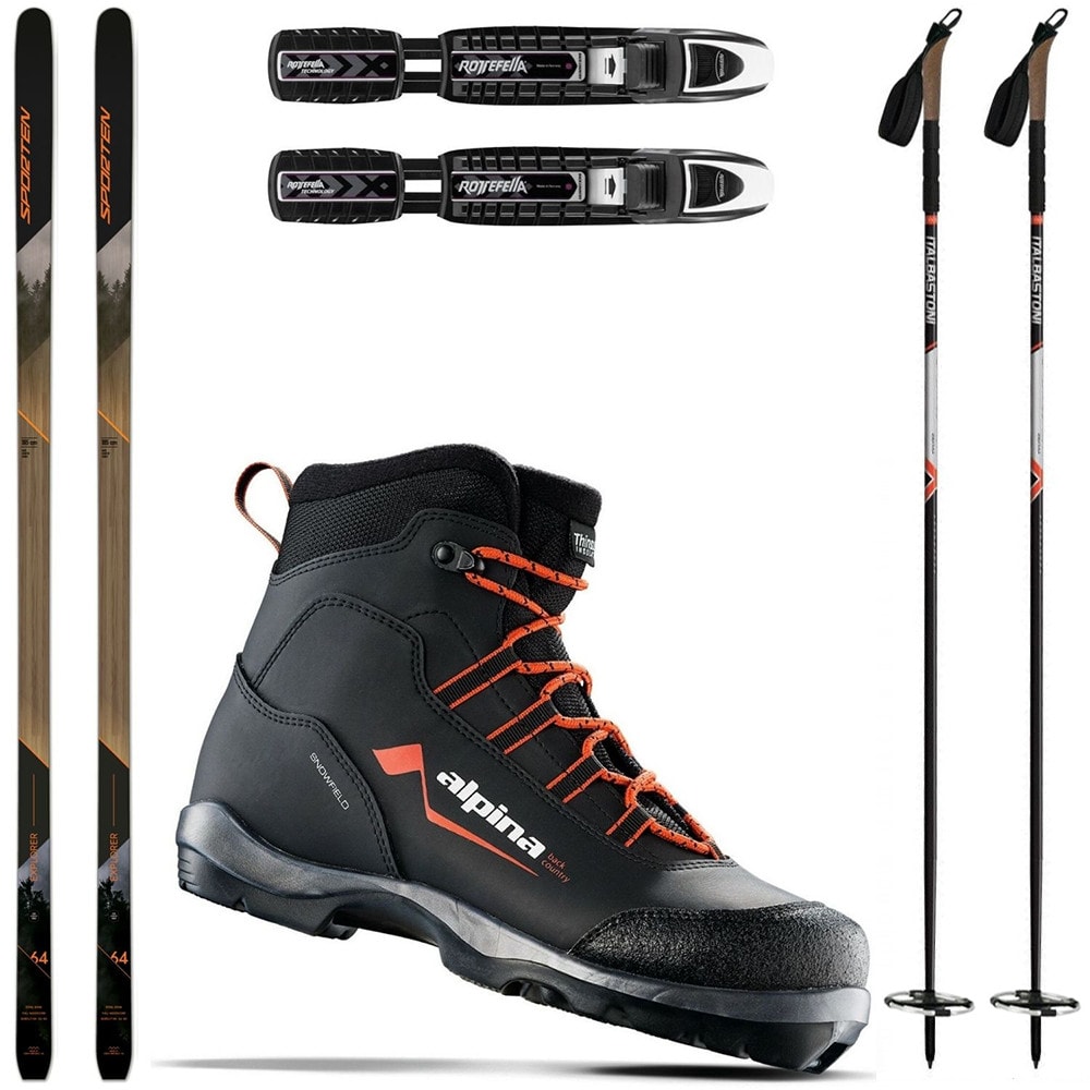 Backcountry set SPORTEN Explorer MgE s viazaním BC + topánky Alpina Snowfield + palice - Backcountry sety - 1