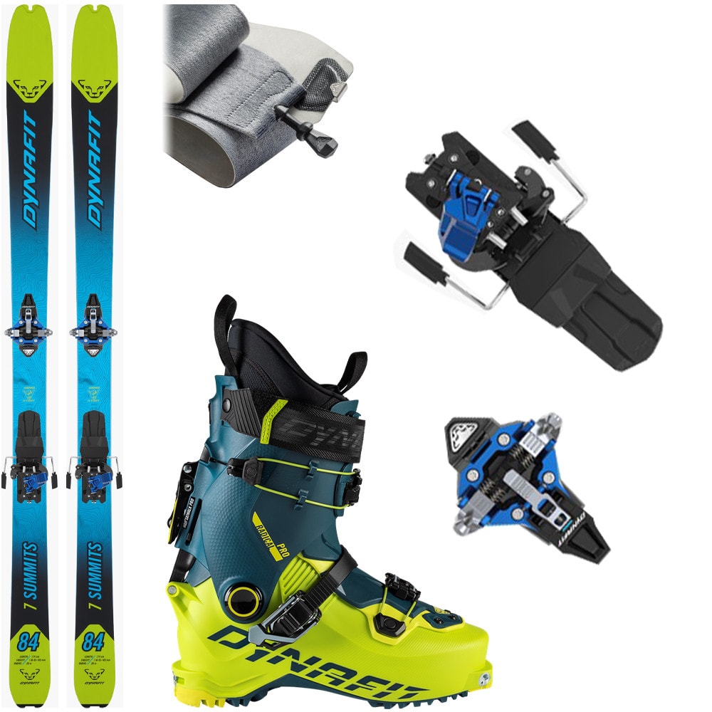 Skialpový set DYNAFIT Seven Summits Plus Ski Set s viazaním Dynafit Radical a pásmi + lyžiarky Dynafit Radical Pro - Skialp sety -Unisex - 1