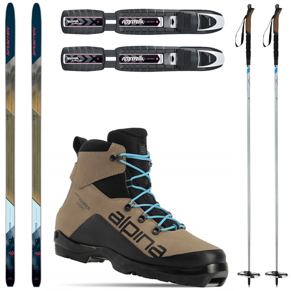 Backcountry set SPORTEN Forester MgE s viazaním BC + topánky Alpina Tourer Light + palice - Backcountry sety - 1