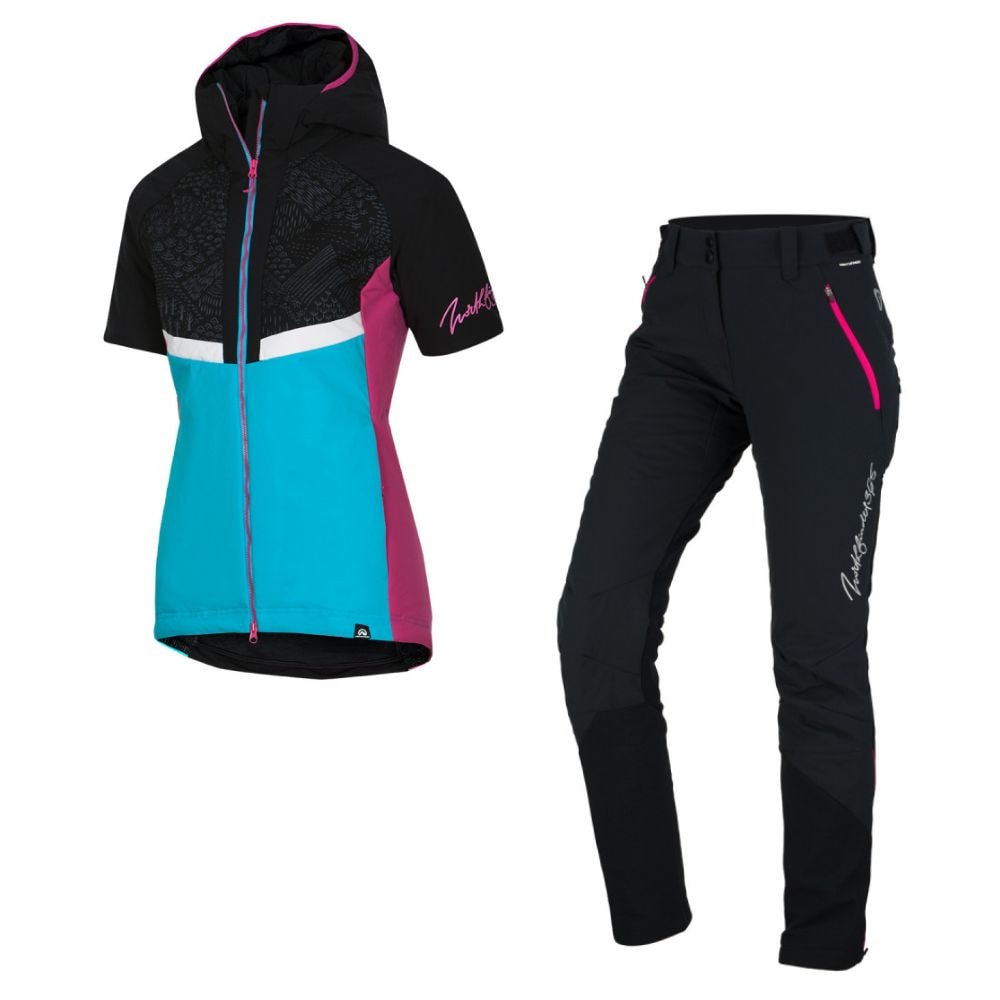Skitouringový komplet NORTHFINDER Bartkova + NORTHFINDER Thermal Primaloft® Javorinka Black - SETY - Skialpové oblečenie - 1