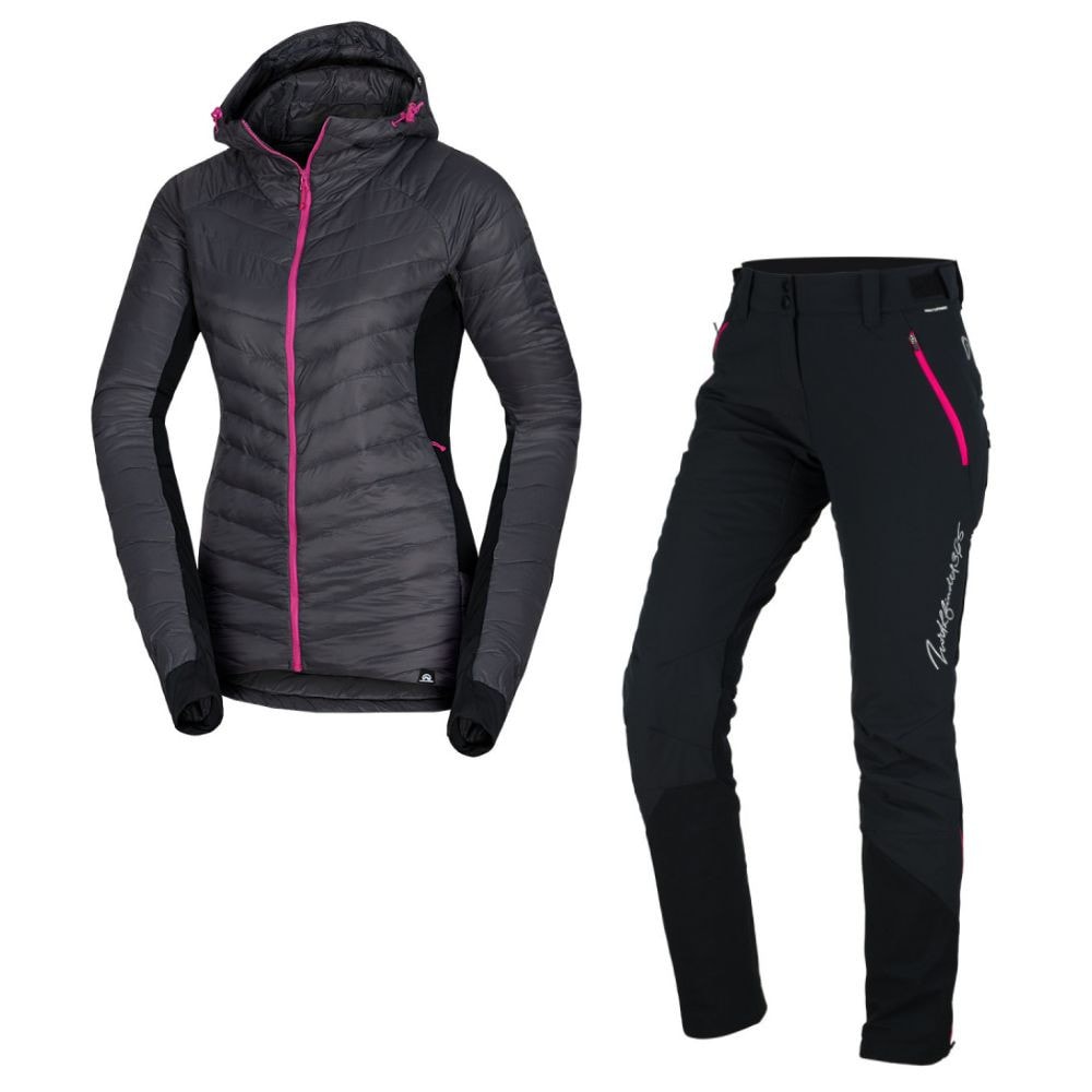 Skitouringový komplet NORTHFINDER Primaloft Bystra + NORTHFINDER Thermal Primaloft® Javorinka Black/Grey - SETY - Skialpové oblečenie - 1