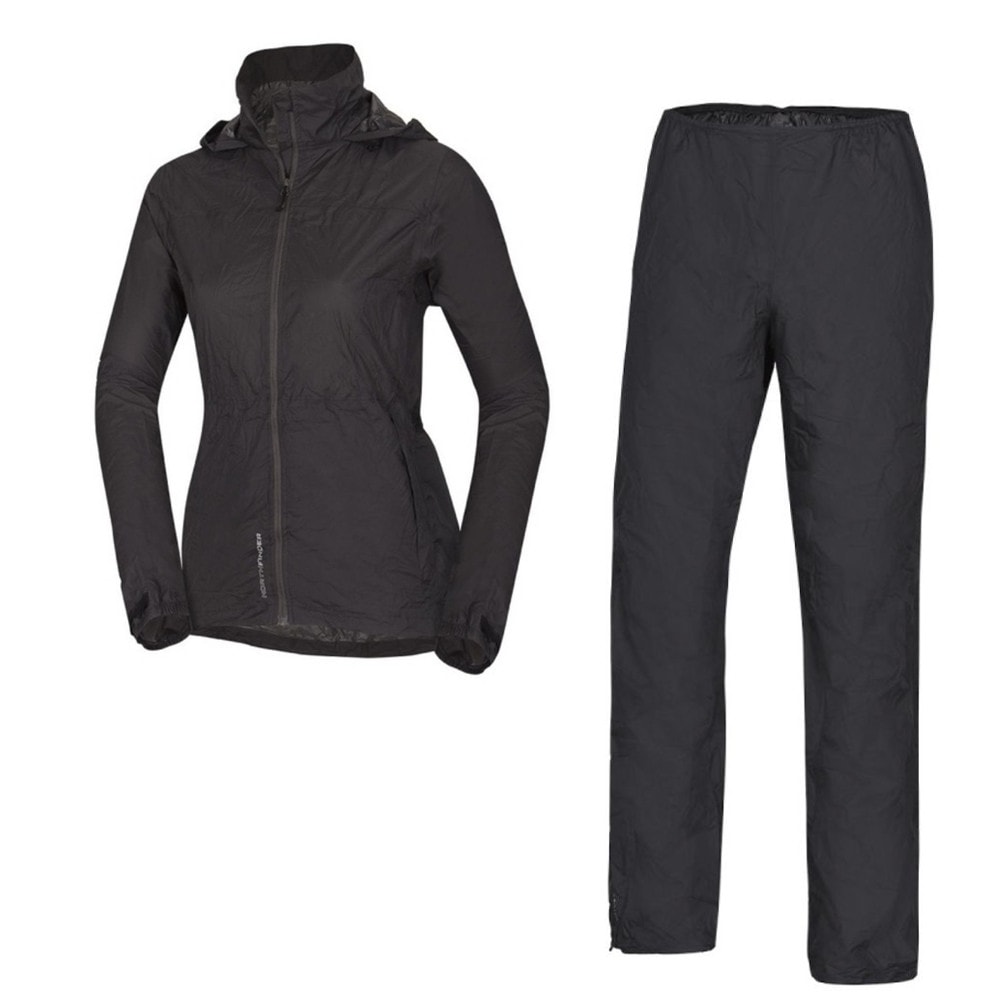 Zbaliteľný nepremokavý komplet NORTHFINDER Northkit W Black - SETY - Turistické oblečenie - 1