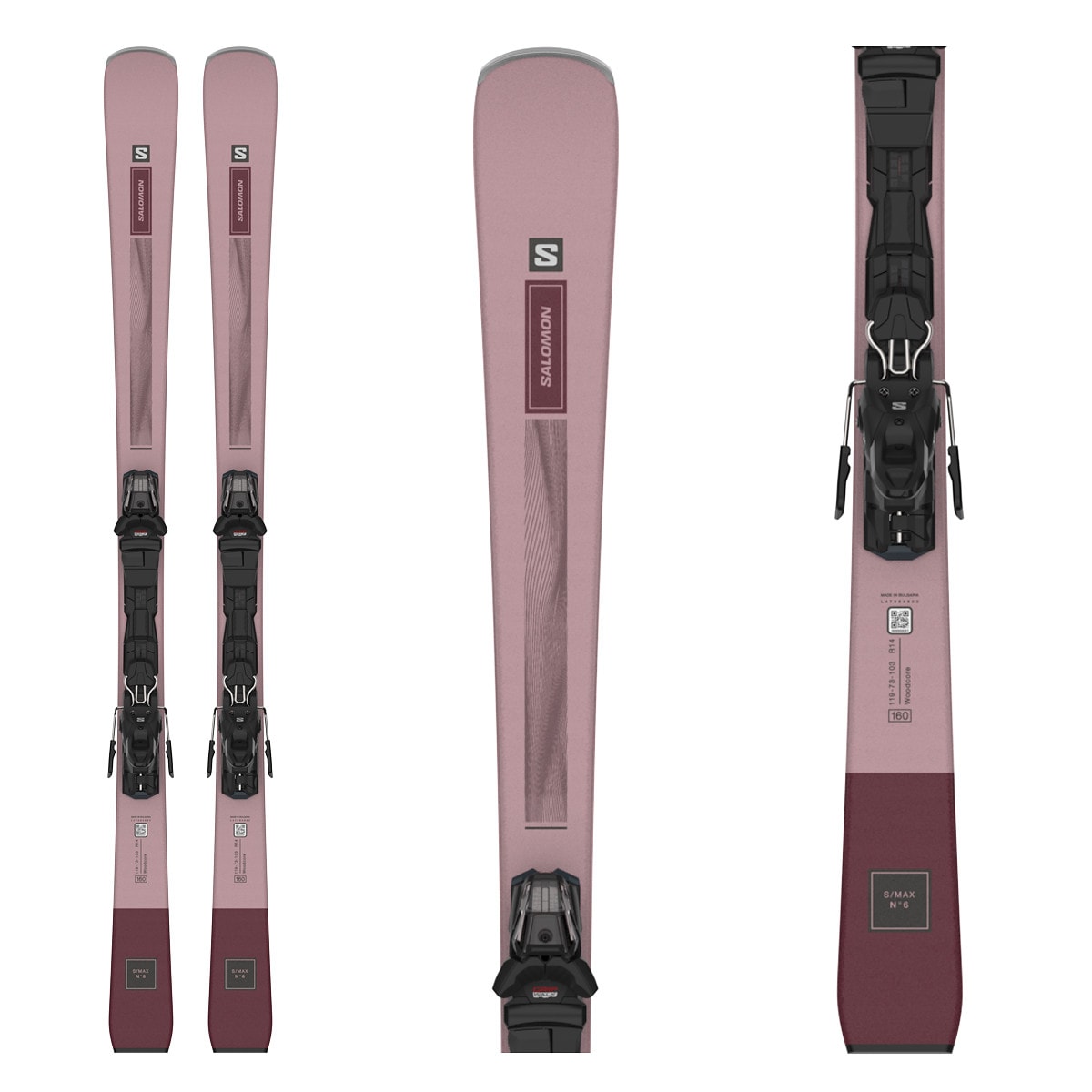 Zjazdové lyže SALOMON E S/Max N°6 + M10 GW L80 W - Dámske lyže - 1