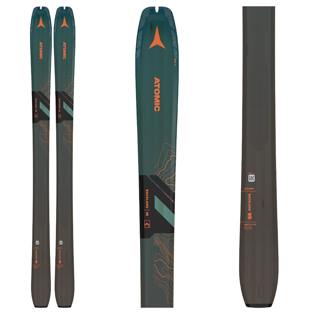 Skialpinistické lyže ATOMIC Backland 95 s pásmi Hybrid Skin 95 - Skialp lyže - 2