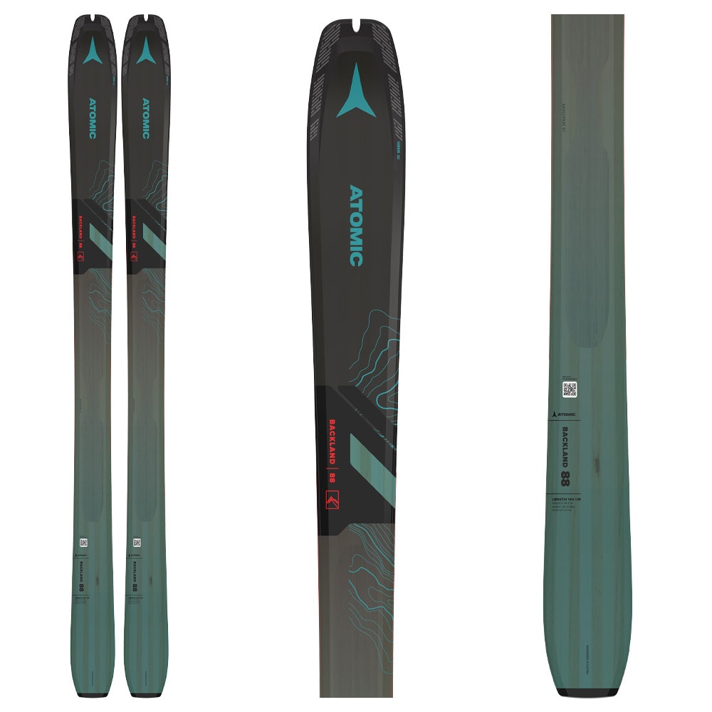 Skialpinistické lyže ATOMIC Backland 88 s pásmi Hybrid Skin 88/89 - Skialp lyže - 2