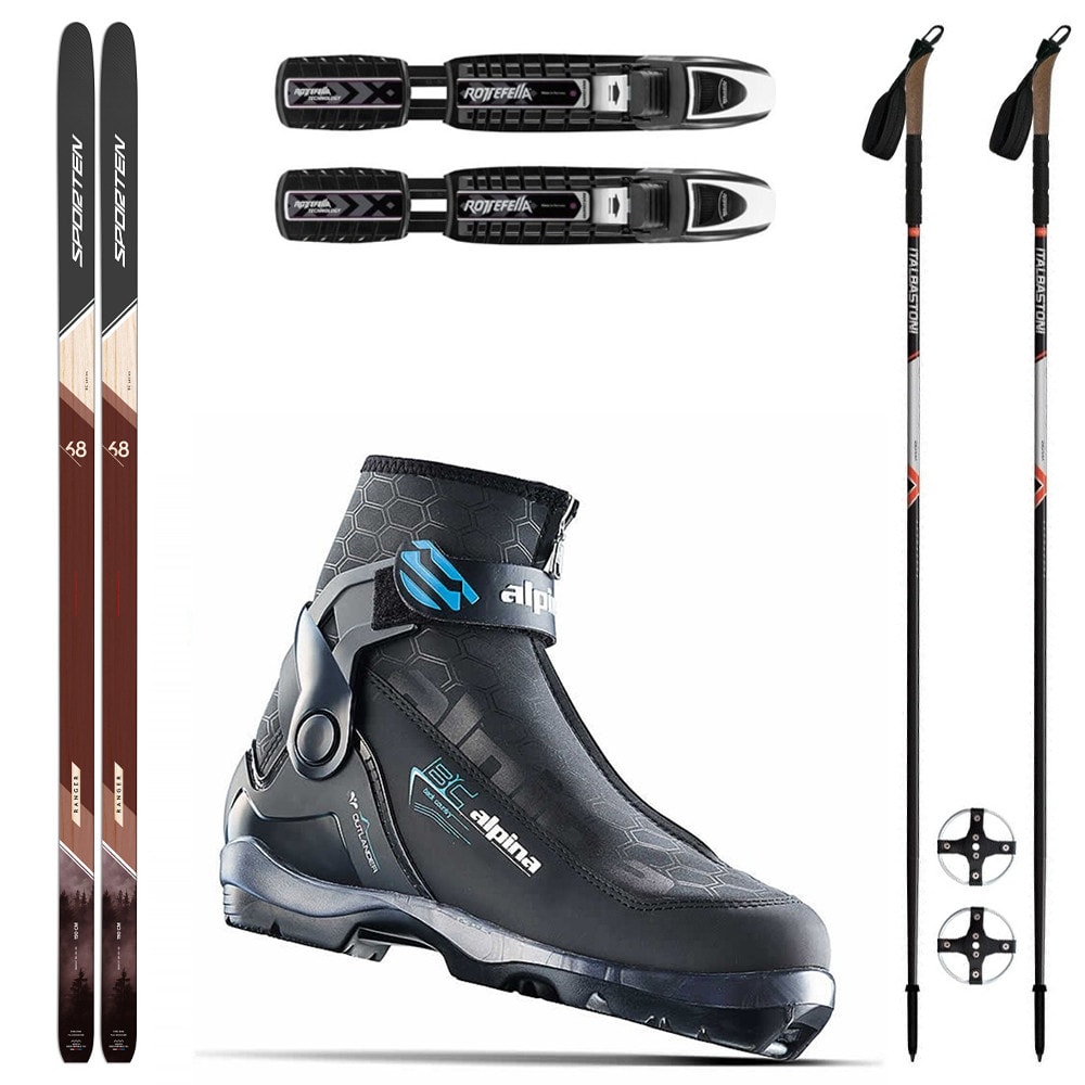 Bežkový set SPORTEN Ranger MgE s viazaním BC NNN + topánky Alpina Outlander Eve + palice - Backcountry sety - 1