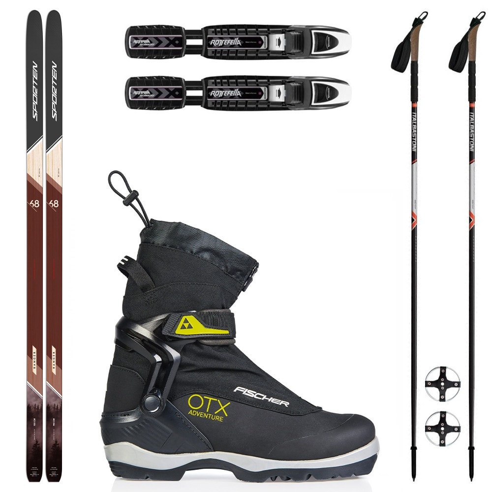 Bežkový set SPORTEN Ranger MgE s viazaním BC NNN + topánky Fischer + palice - Backcountry sety - 1
