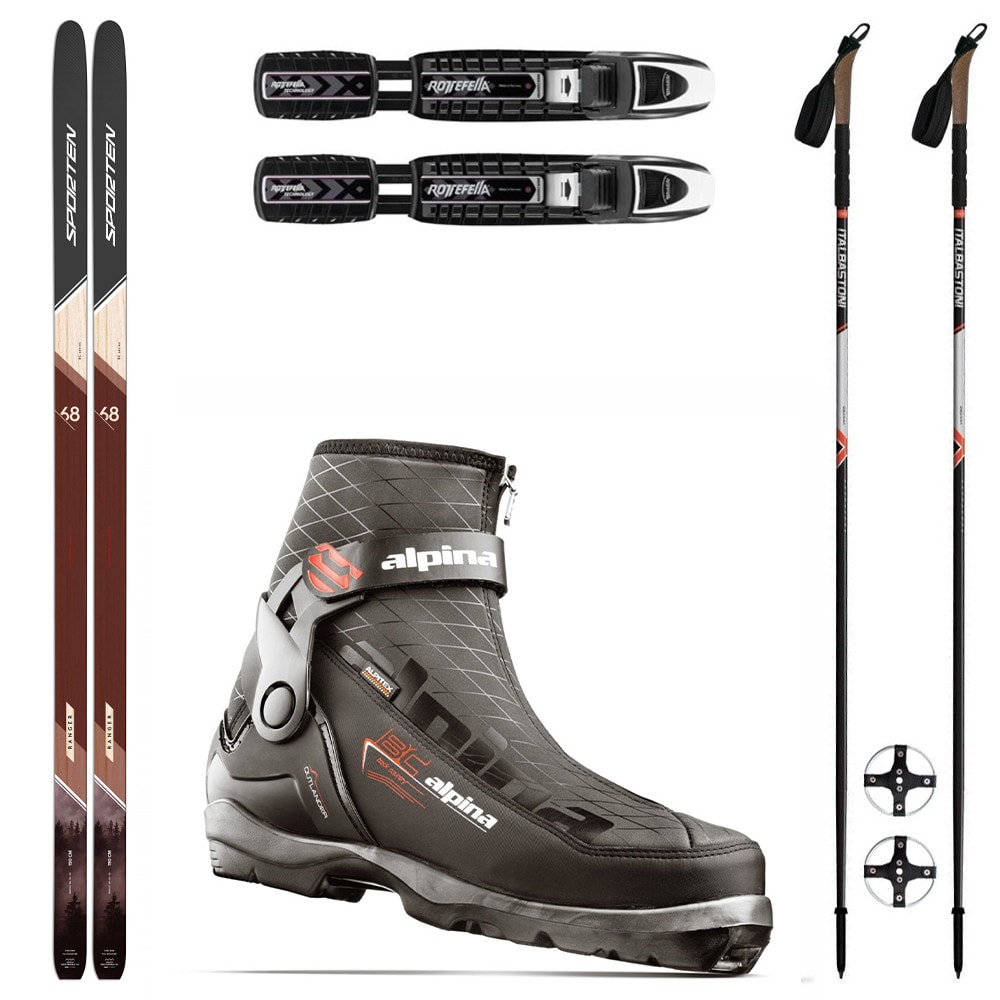 Backcountry set SPORTEN Ranger SKIN so stúpacím pásom + viazanie + topánky Alpina Outlander + palice - Backcountry sety - 1