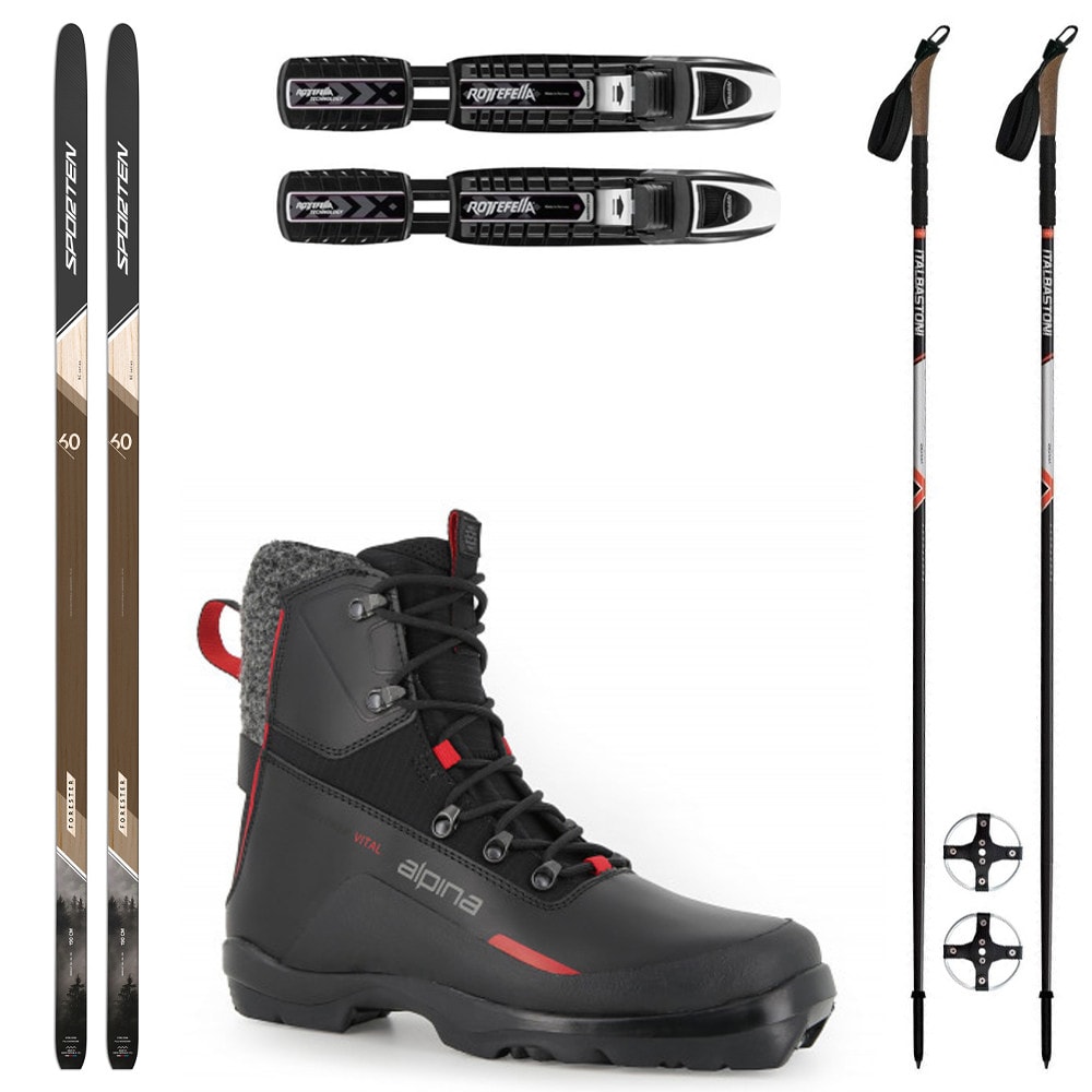 Backcountry set SPORTEN Forester MgE s viazaním BC NNN + topánky Alpina Discoverer + palice - Backcountry sety - 1