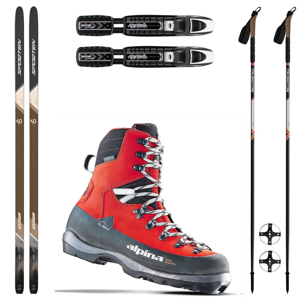 Backcountry set SPORTEN Forester MgE s viazaním BC NNN + topánky Alpina Alaska + palice - Backcountry sety - 1