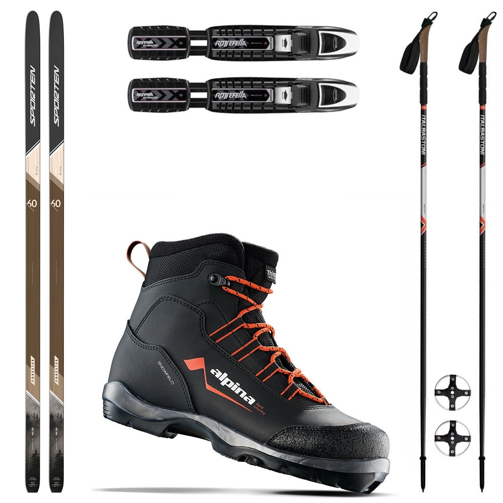 Backcountry set SPORTEN Forester MgE s viazaním BC NNN + topánky Alpina Snowfield + palice - Backcountry sety - 1