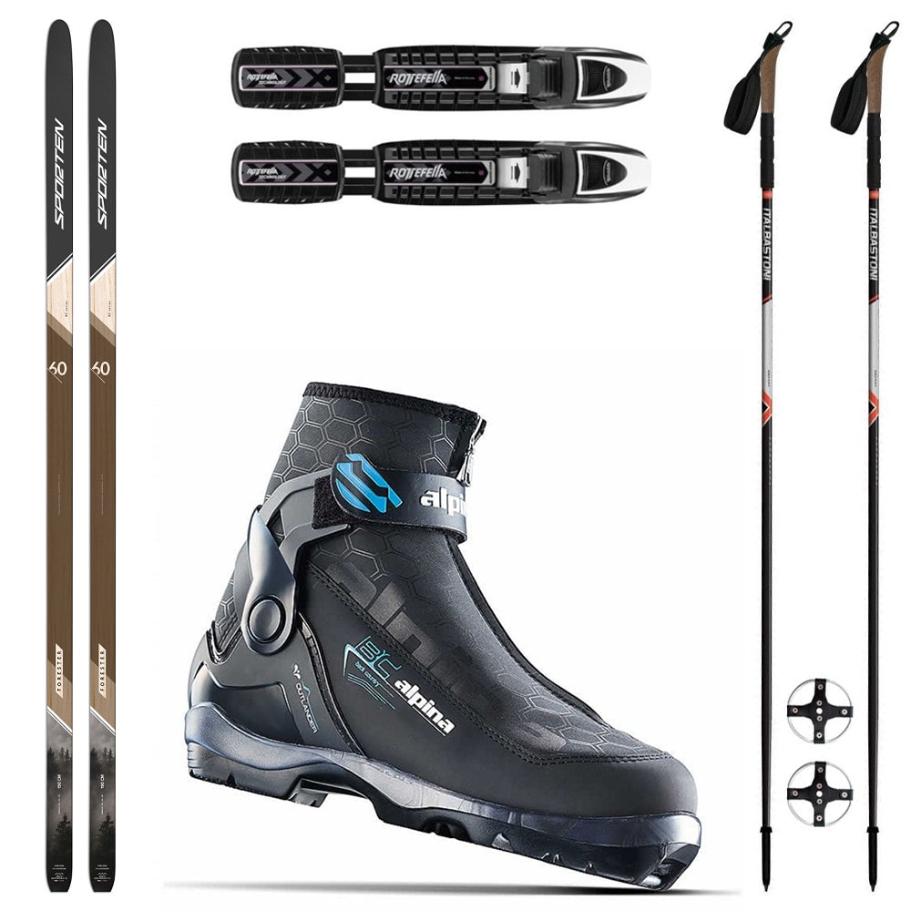 Backcountry set SPORTEN Forester SKIN so stúpacím pásom + viazanie + topánky Alpina Outlander Eve + palice - Backcountry sety - 1