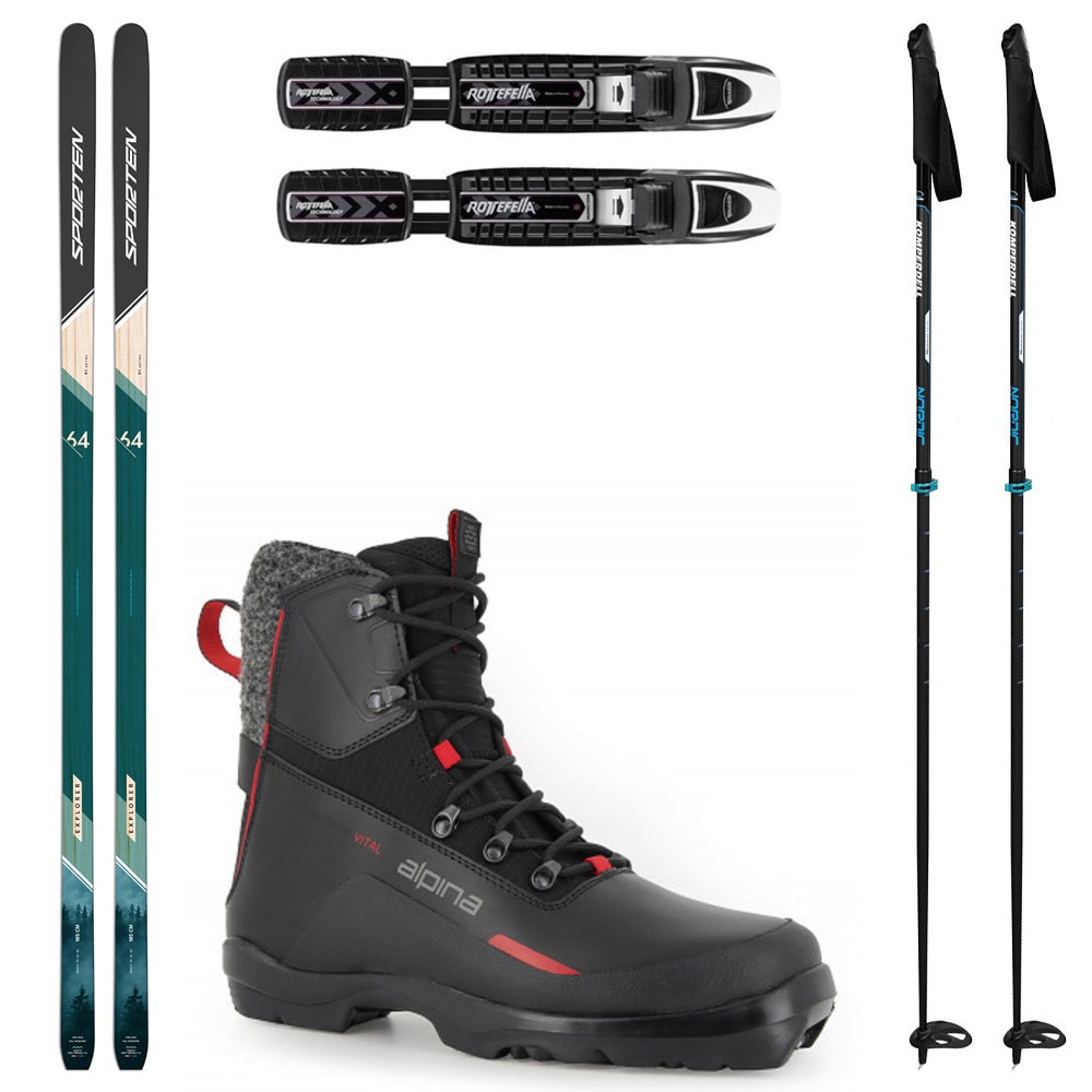 Backcountry set SPORTEN Explorer MgE s viazaním BC NNN + topánky Alpina Discoverer + palice - Backcountry sety - 1