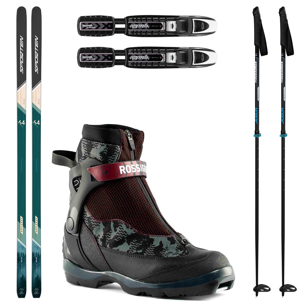Backcountry set SPORTEN Explorer SKIN so stúpacím pásom + viazanie + topánky Rossignol + palice - Backcountry sety - 1
