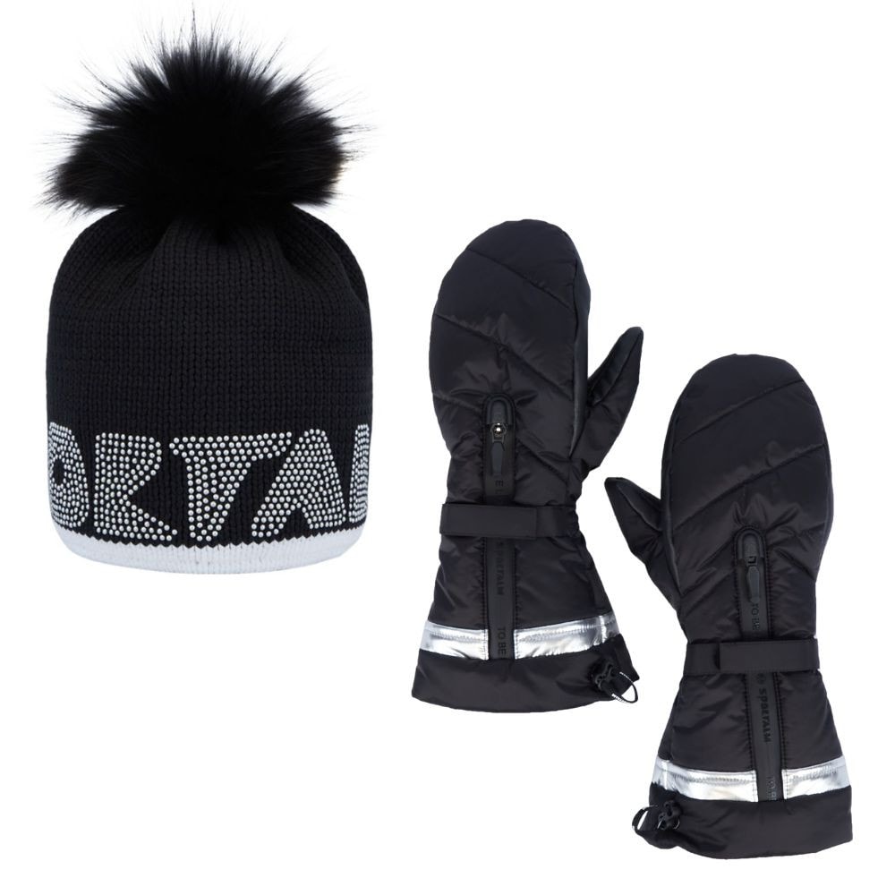 Komplet SPORTALM BV Almrosn Black & Ante - Čiapky - 1