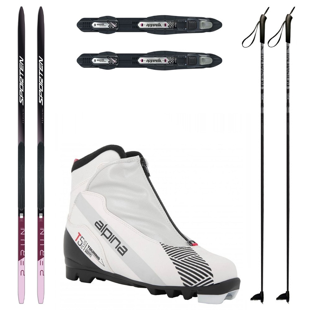 Dámsky bežkový set SPORTEN Perun Pro SKIN W NIS so stúpacím pásom + viazanie + topánky Alpina T5 W + palice - Dámske sety - 1