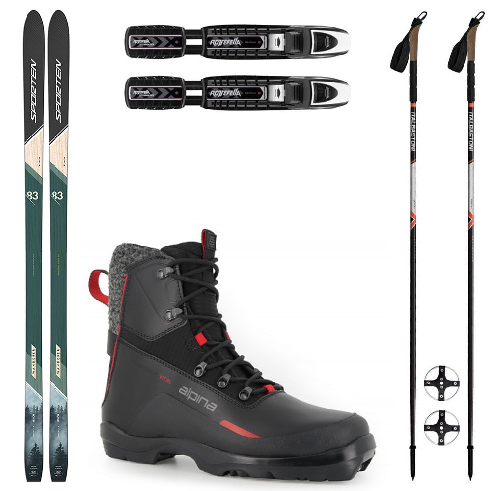 Backcountry set SPORTEN Wanderer MgE s viazaním BC NNN + topánky Alpina Discoverer + palice - Backcountry sety - 1