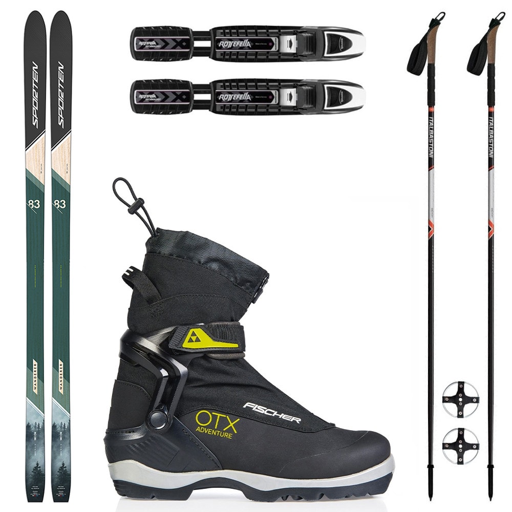 Backcountry set SPORTEN Wanderer MgE s viazaním BC NNN + topánky Fischer + palice - Backcountry sety - 1