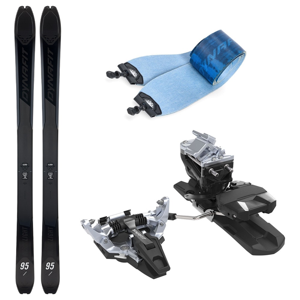 Skialpový set DYNAFIT Blacklight 95 s pásmi Blacklight 95 Skin a viazaním DYNAFIT Radical - Skialp sety -Unisex - 1